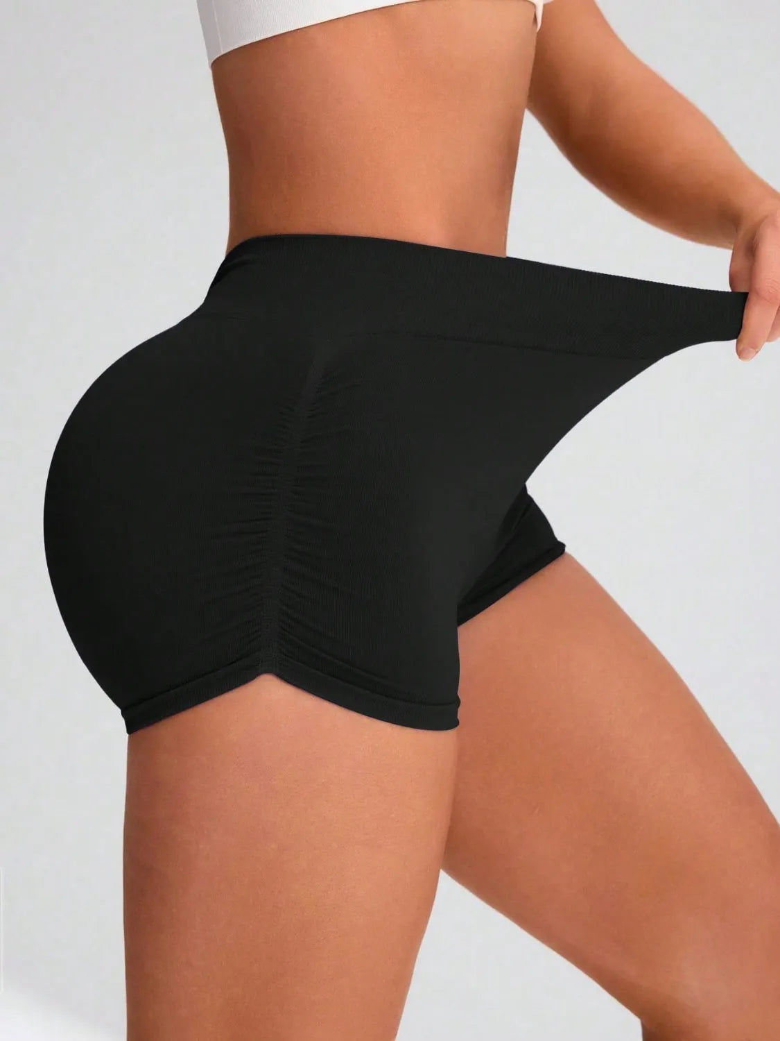 Elastic Waist Active Shorts - Wellen Fashion