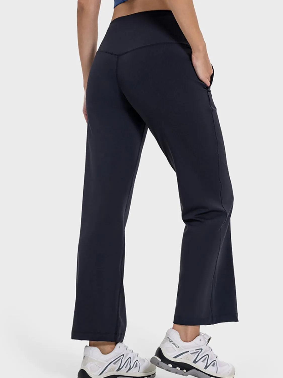 Millennia Pocketed High Waist Active Pants - Wellen Fashion