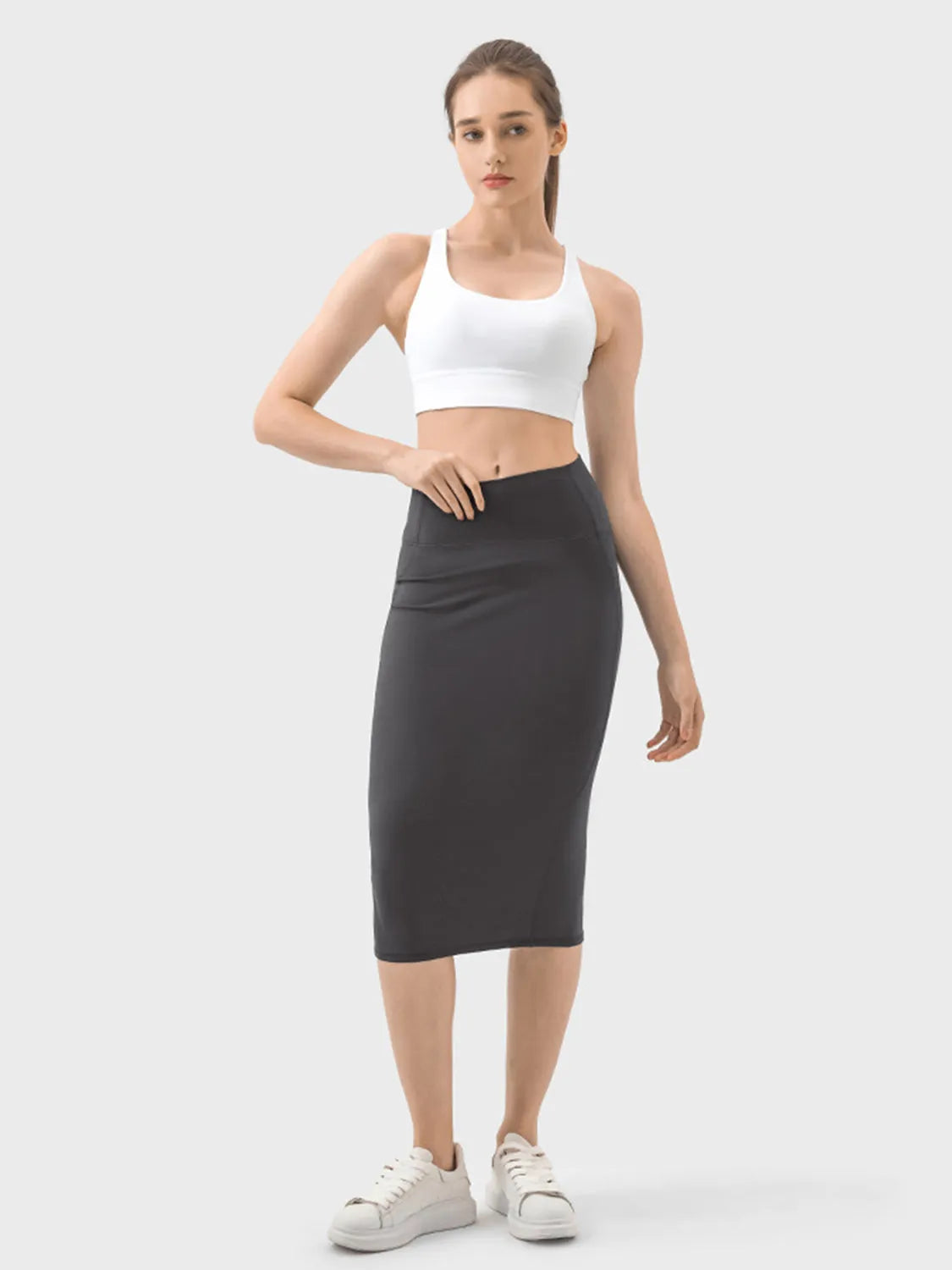 Millennia Slit Wrap Active Skirt - Wellen Fashion