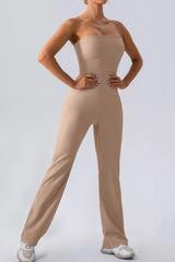 Sleeveless Straight Active Jumpsuit - Wellen Fashion