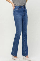 Vervet by Flying Monkey High Waist Bootcut Jeans - Wellen Fashion