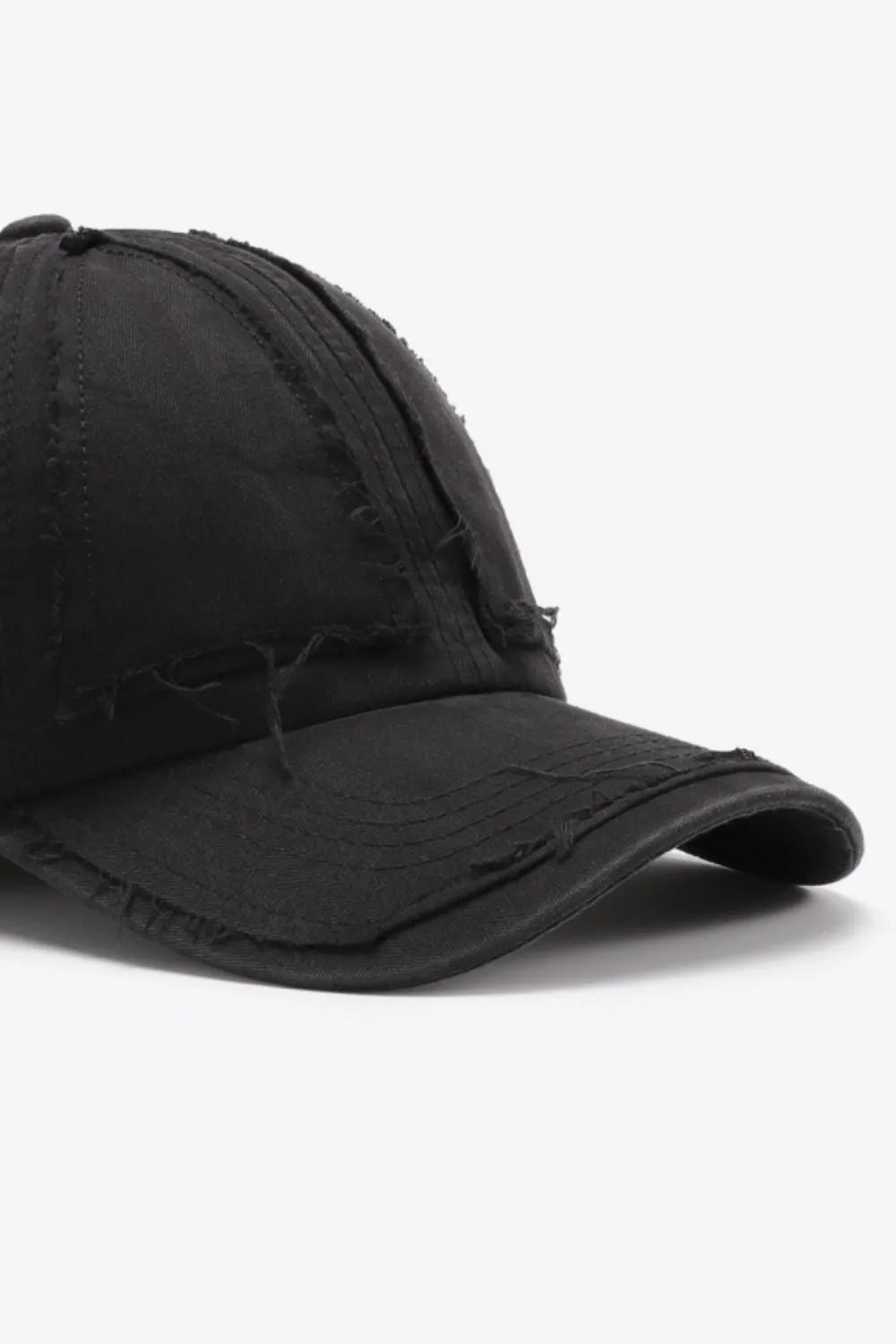 Distressed Adjustable Baseball Cap - Wellen Fashion