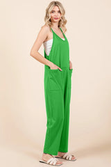 Culture Code Full Size Sleeveless Jumpsuit with Pockets - Wellen Fashion