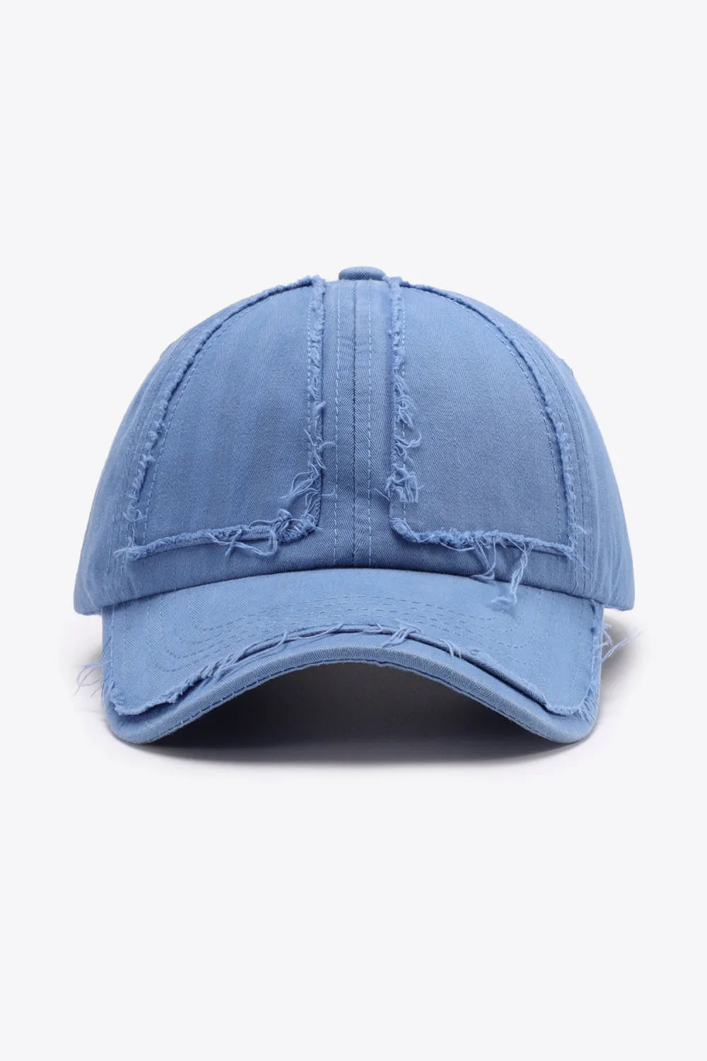 Distressed Adjustable Baseball Cap - Wellen Fashion