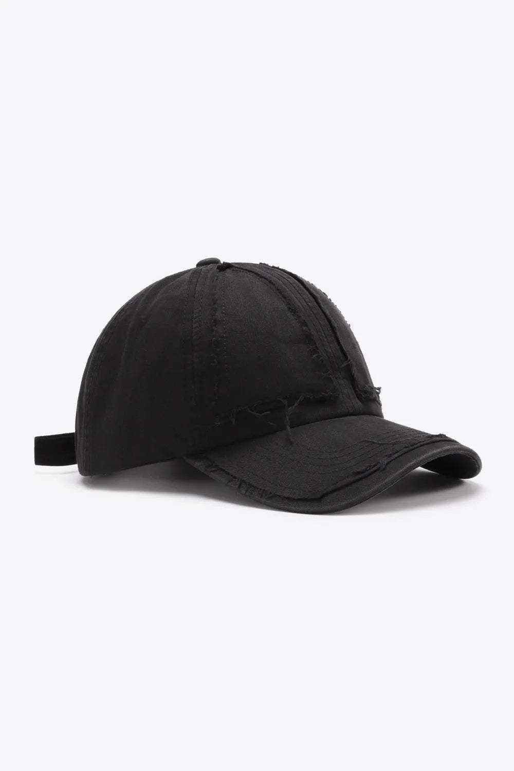 Distressed Adjustable Baseball Cap - Wellen Fashion