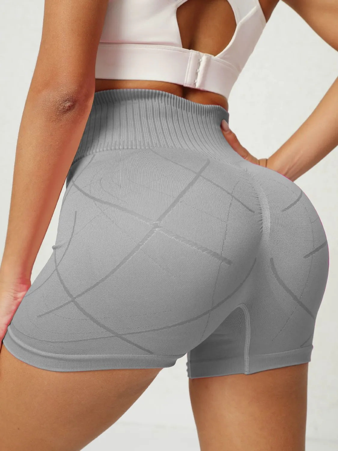 High Waist Active Shorts - Wellen Fashion