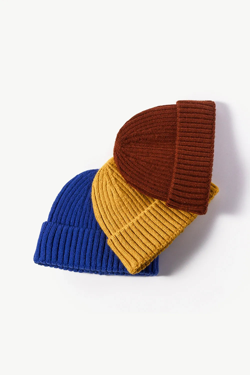 Rib-Knit Cuff Beanie - Wellen Fashion