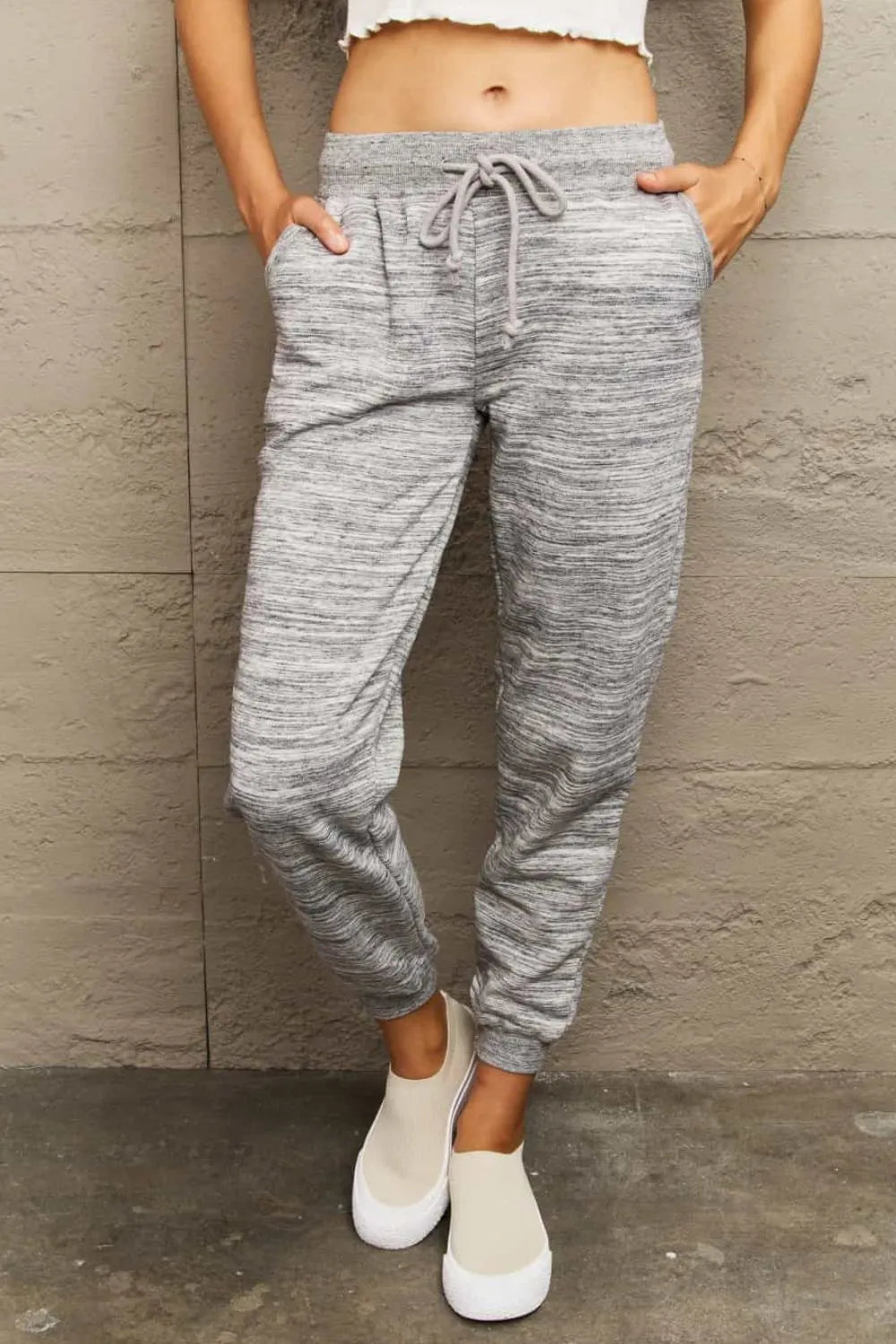 Ninexis Full Size Tie Waist Long Sweatpants - Wellen Fashion