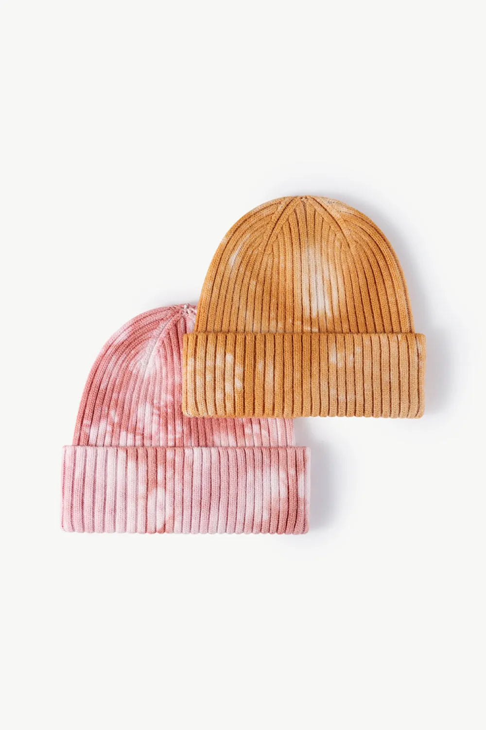 Tie-Dye Ribbed Cuffed Beanie - Wellen Fashion