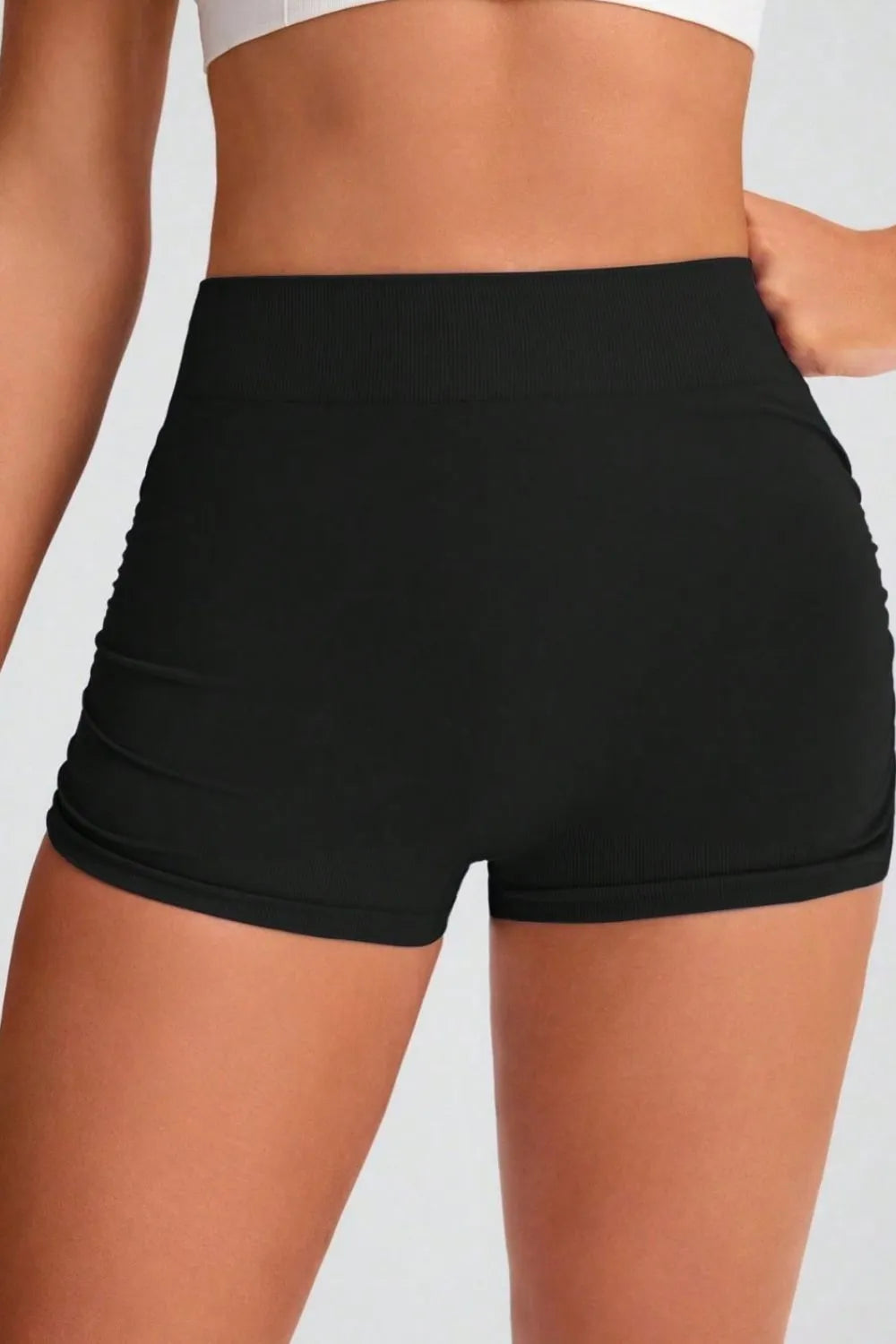 Elastic Waist Active Shorts - Wellen Fashion