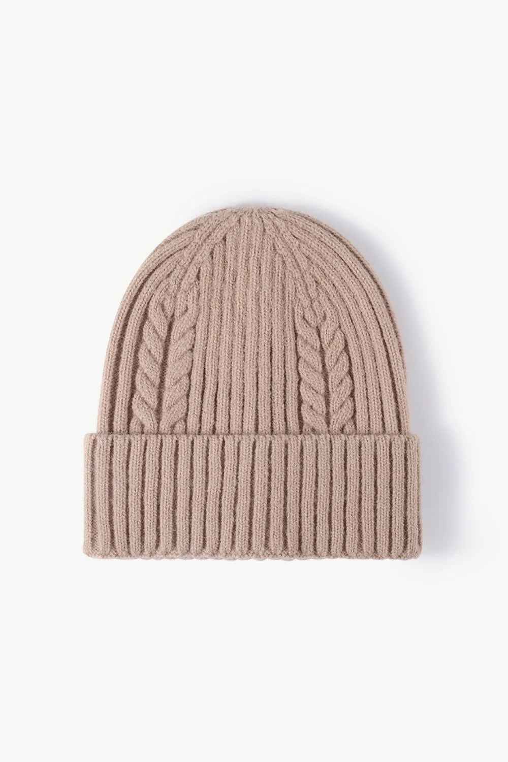 Cable-Knit Cuff Beanie - Wellen Fashion