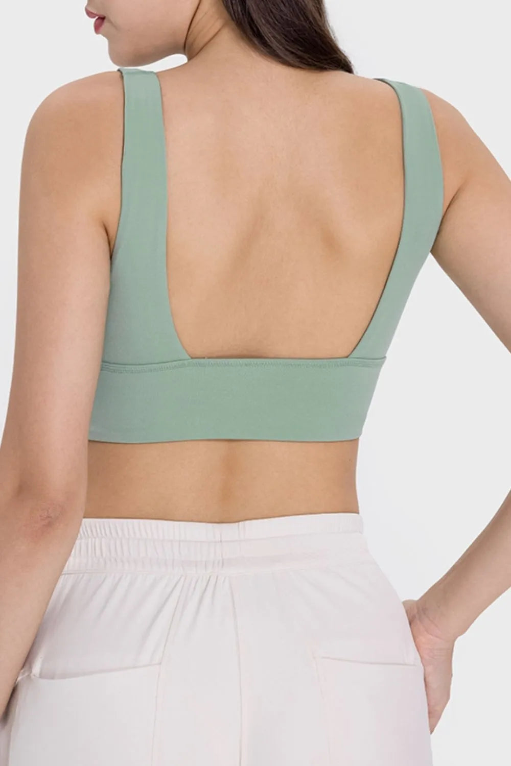 Millennia Backless Wide Strap Active Bra - Wellen Fashion