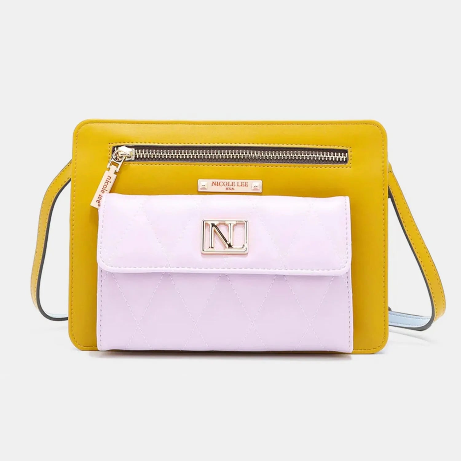 Nicole Lee USA Color Block Crossbody Bag - Wellen Fashion