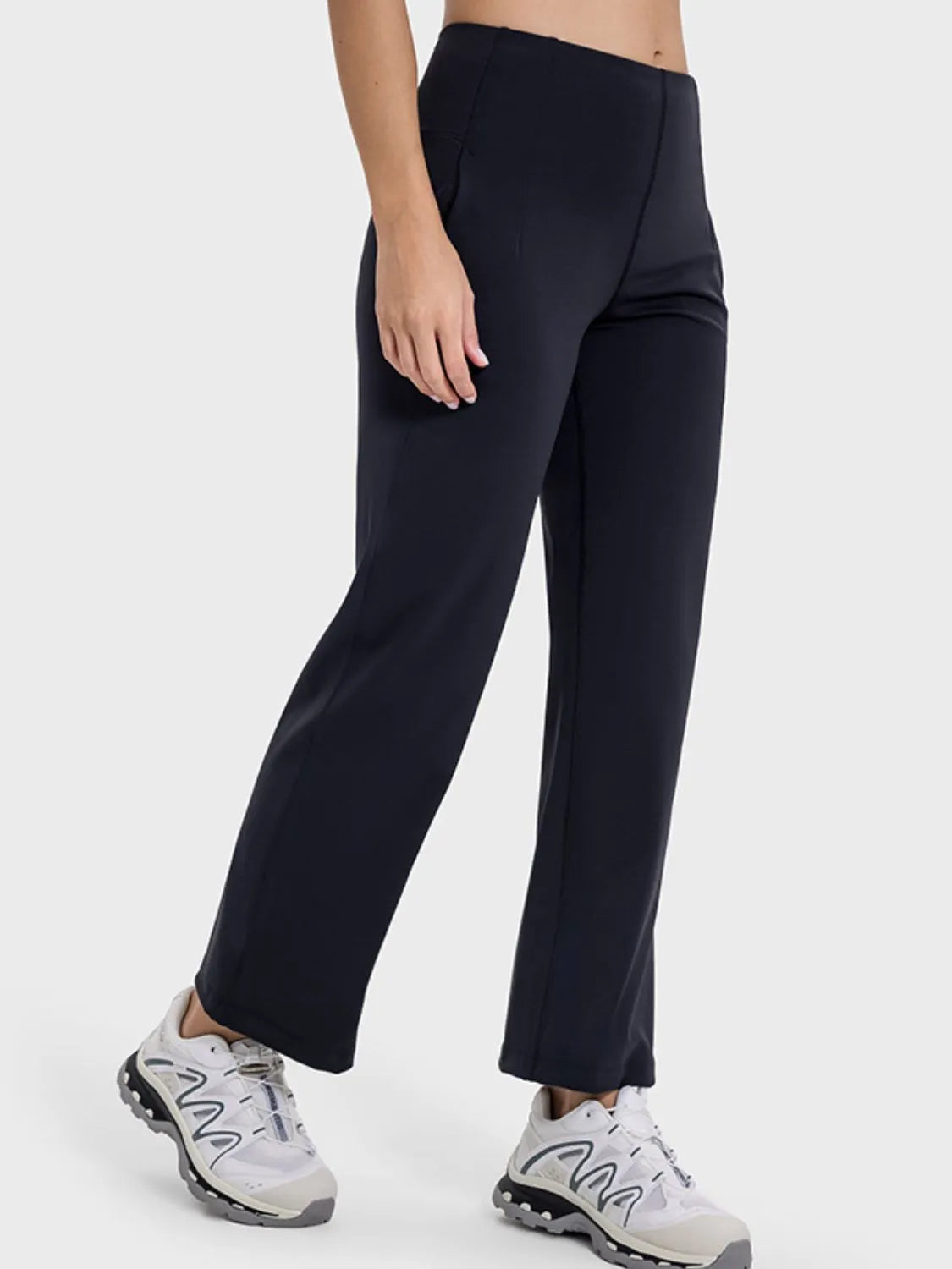 Millennia Pocketed High Waist Active Pants - Wellen Fashion