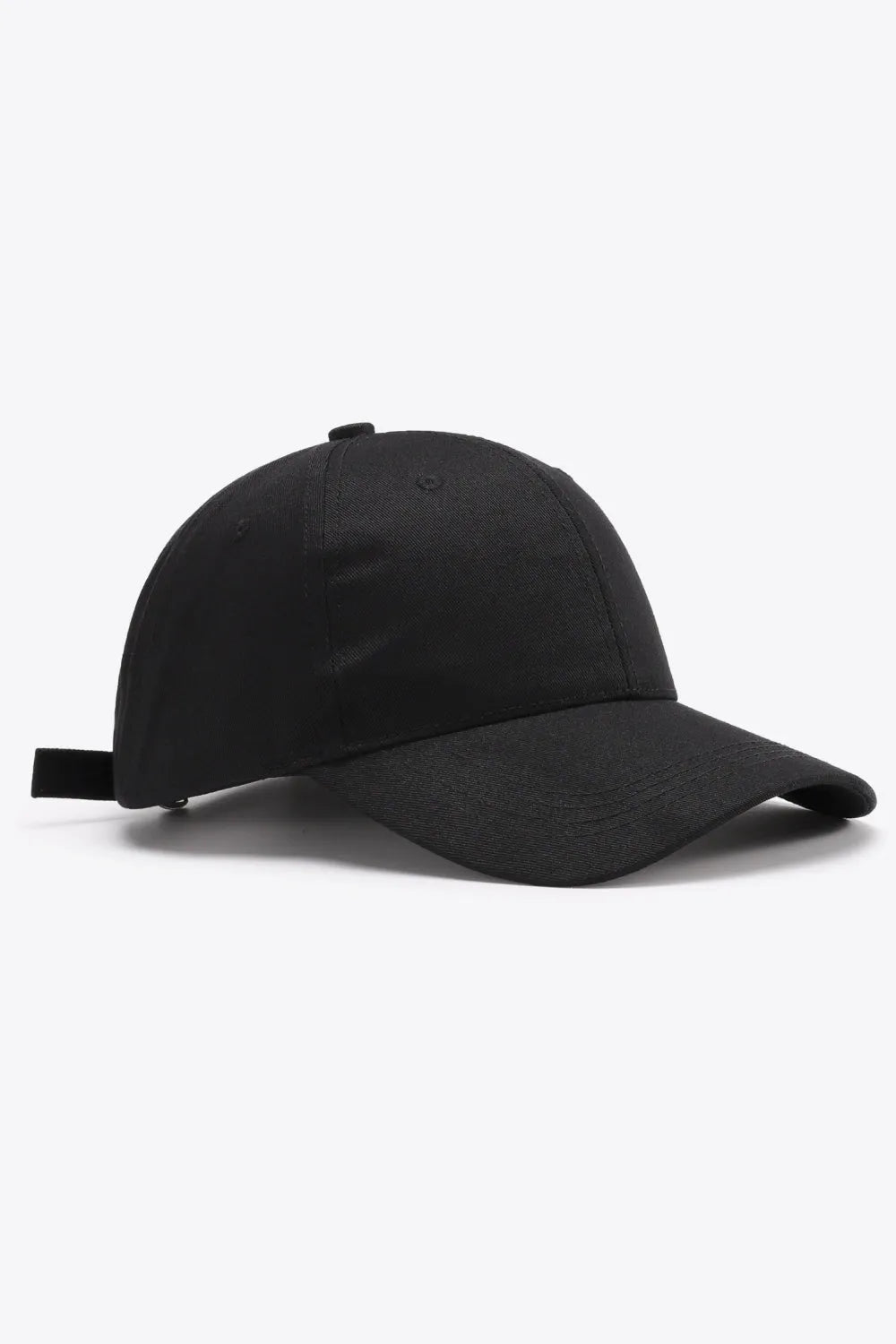 Plain Adjustable Cotton Baseball Cap - Wellen Fashion