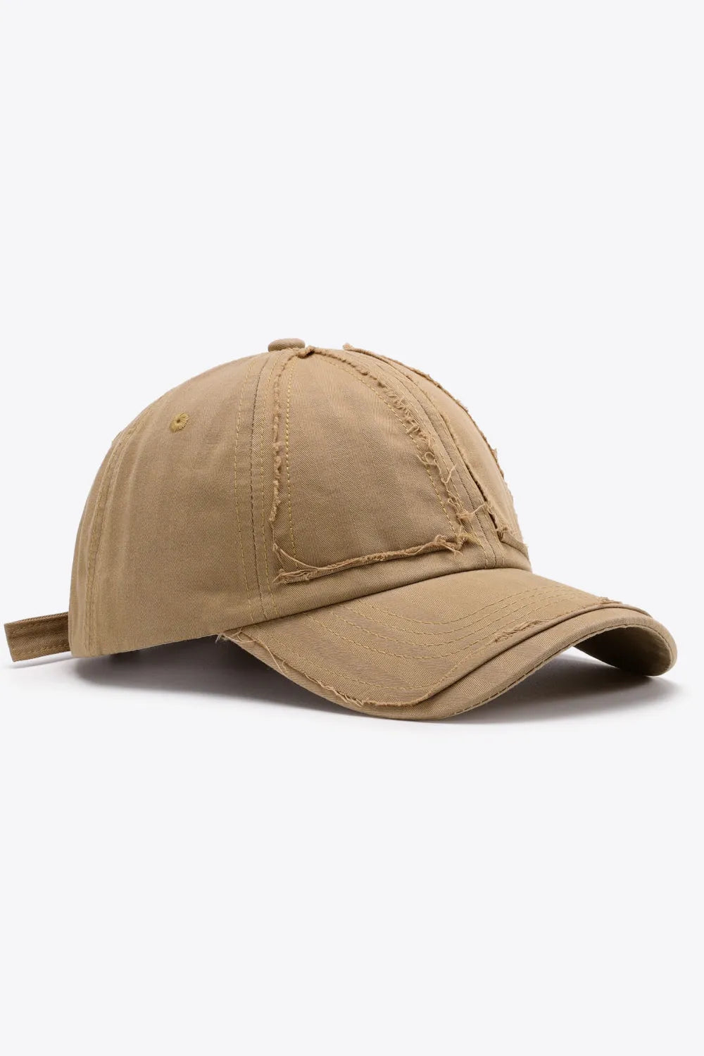 Distressed Adjustable Baseball Cap - Wellen Fashion