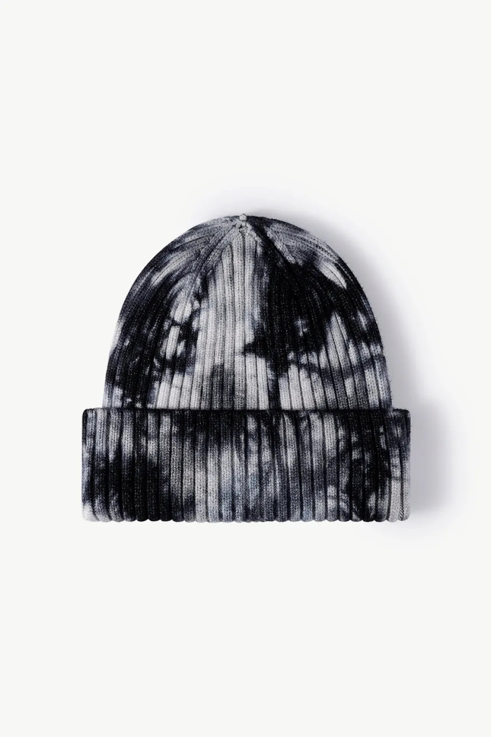 Tie-Dye Ribbed Cuffed Beanie - Wellen Fashion