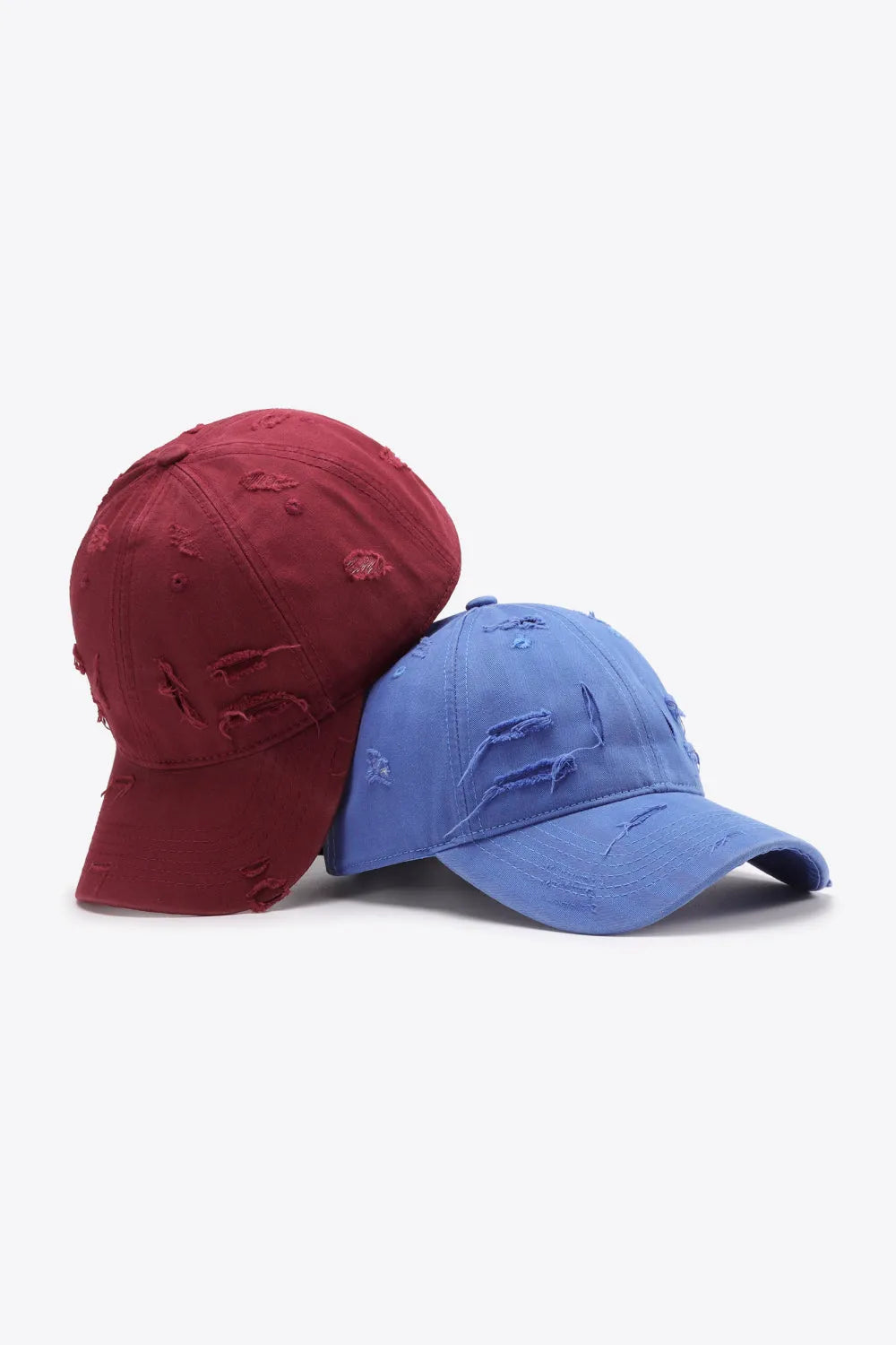 Distressed Adjustable Baseball Cap - Wellen Fashion