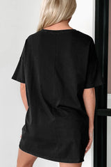 Graphic Round Neck Half Sleeve Oversize T-Shirt