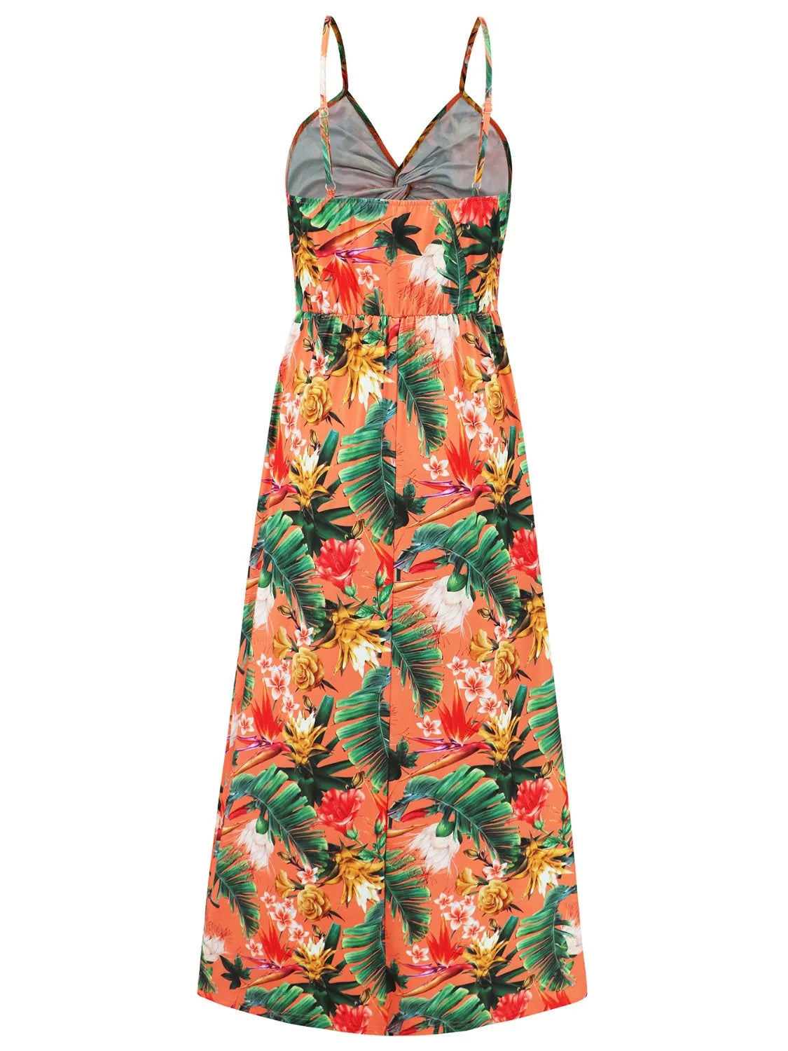 Twisted Printed V-Neck Cami Dress - Wellen Fashion