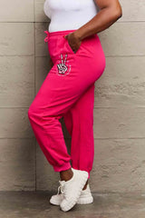 Simply Love Simply Love Full Size Drawstring DAY YOU DESERVE Graphic Long Sweatpants - Wellen Fashion