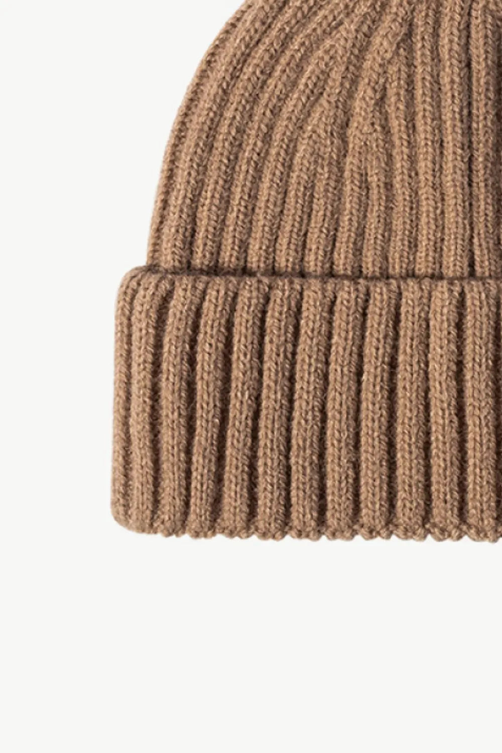 Rib-Knit Cuff Beanie - Wellen Fashion