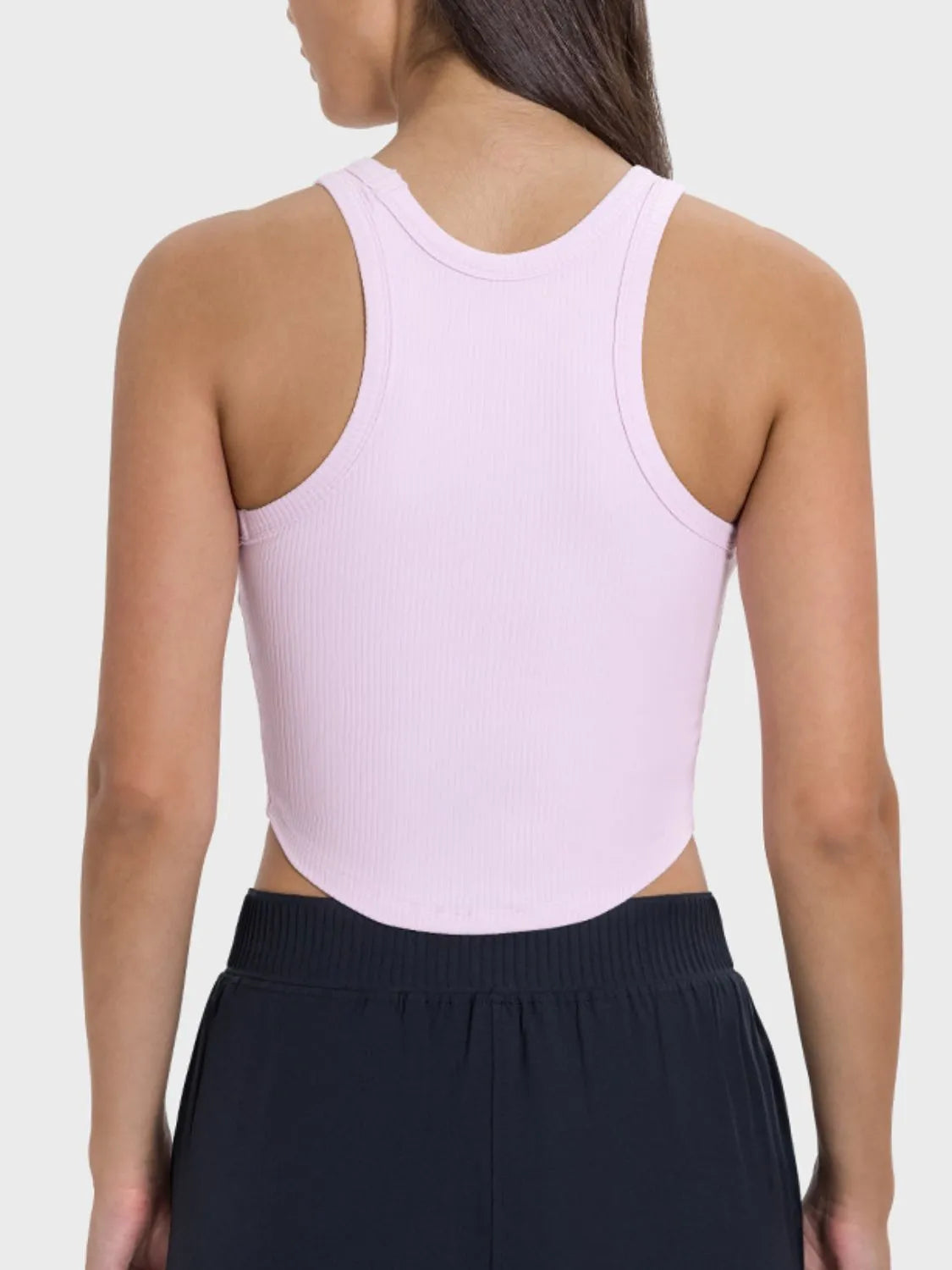 Millennia Round Neck Racerback Active Tank - Wellen Fashion