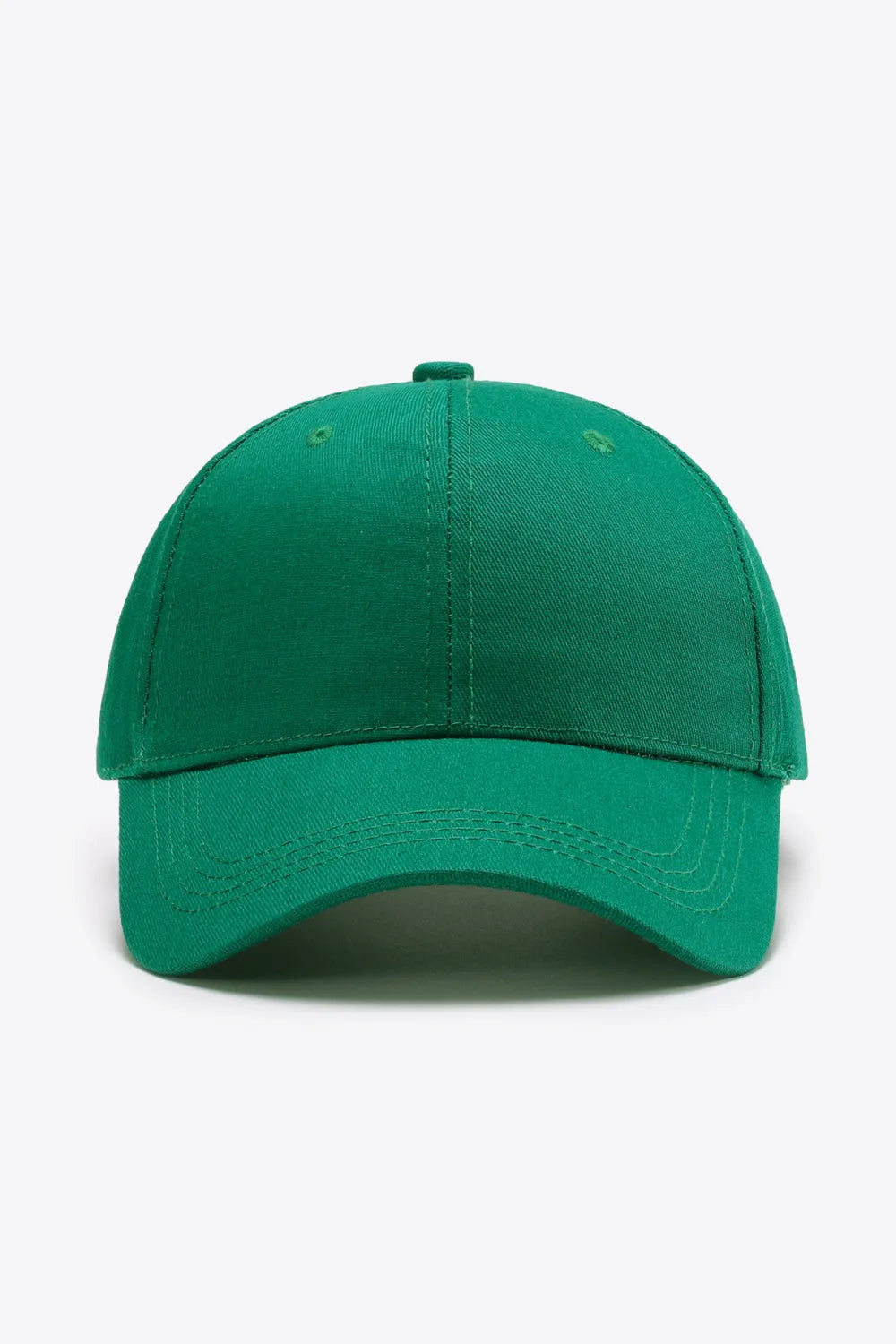 Plain Adjustable Cotton Baseball Cap - Wellen Fashion