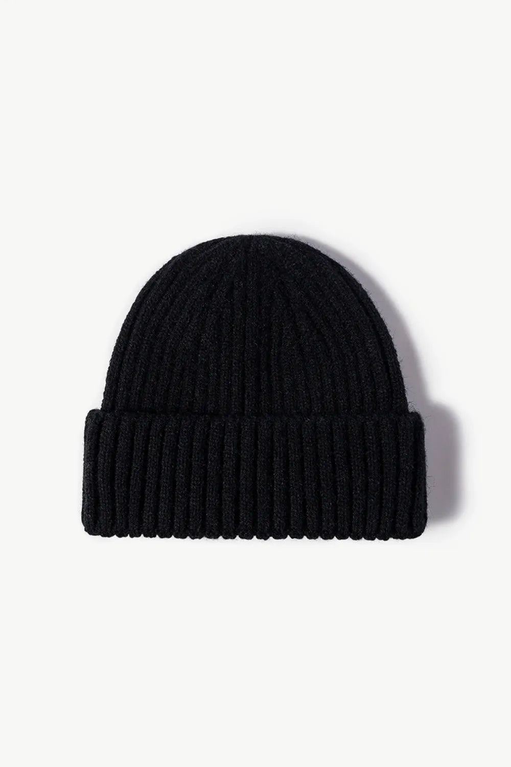 Rib-Knit Cuff Beanie - Wellen Fashion