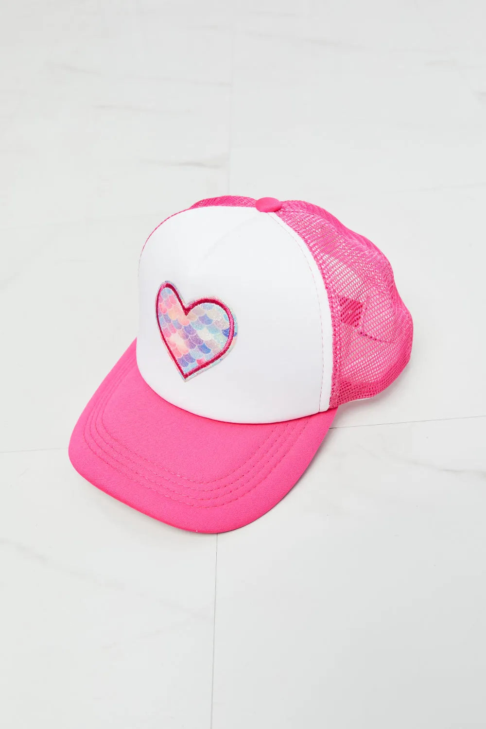 Fame Falling For You Trucker Hat in Pink - Wellen Fashion