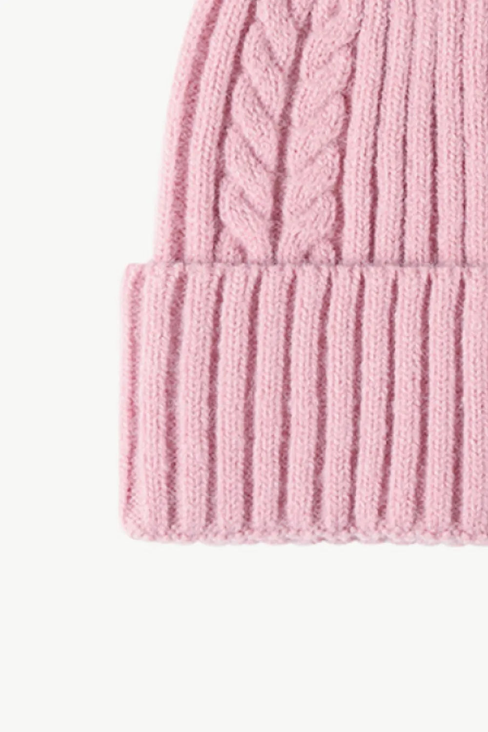 Cable-Knit Cuff Beanie - Wellen Fashion