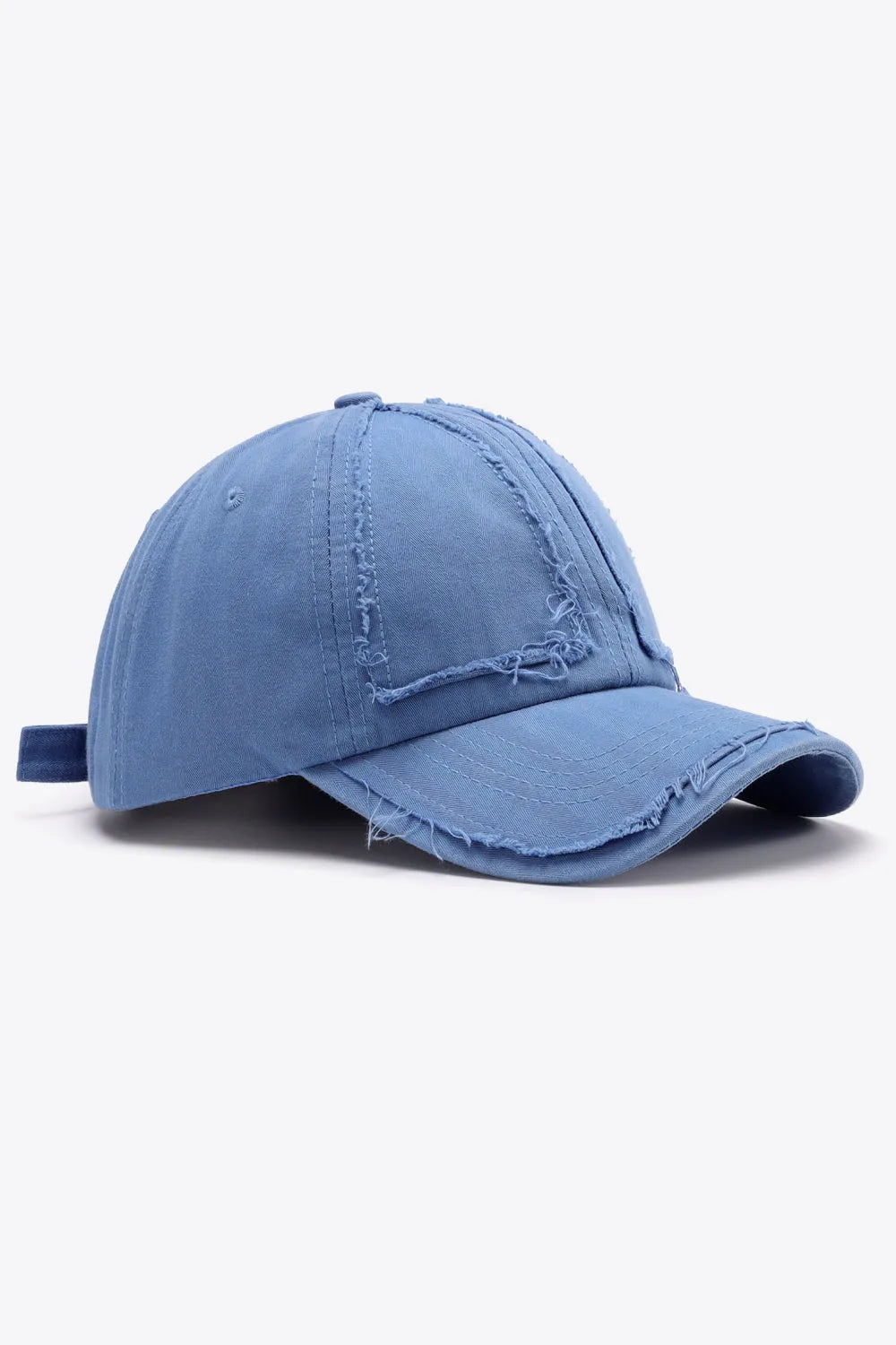 Distressed Adjustable Baseball Cap - Wellen Fashion