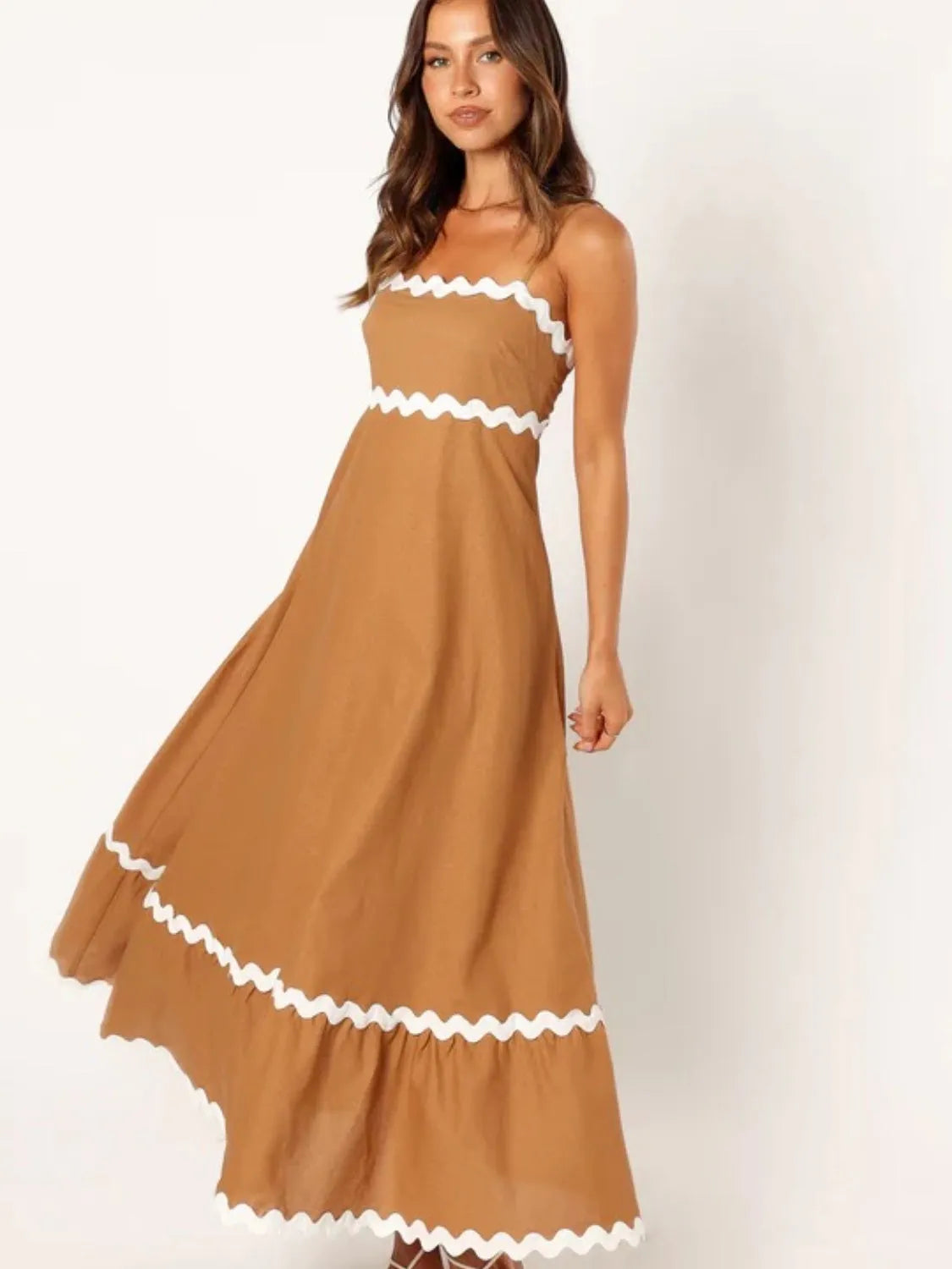 Spaghetti Strap Maxi Dress - Wellen Fashion