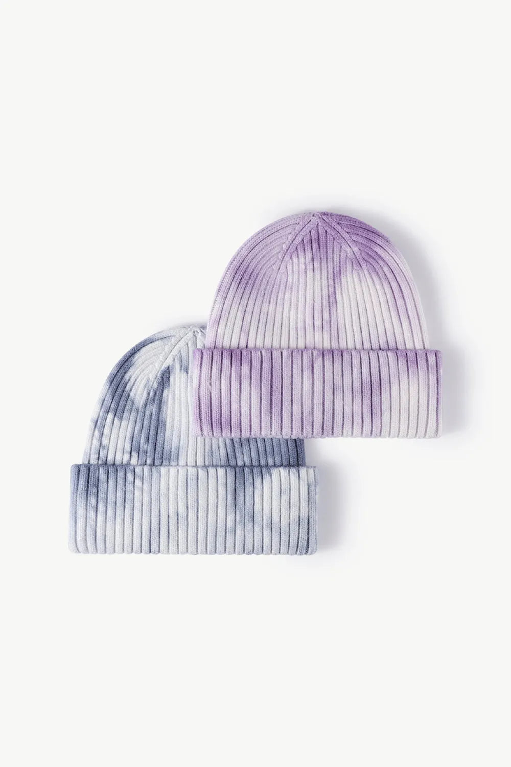 Tie-Dye Ribbed Cuffed Beanie - Wellen Fashion