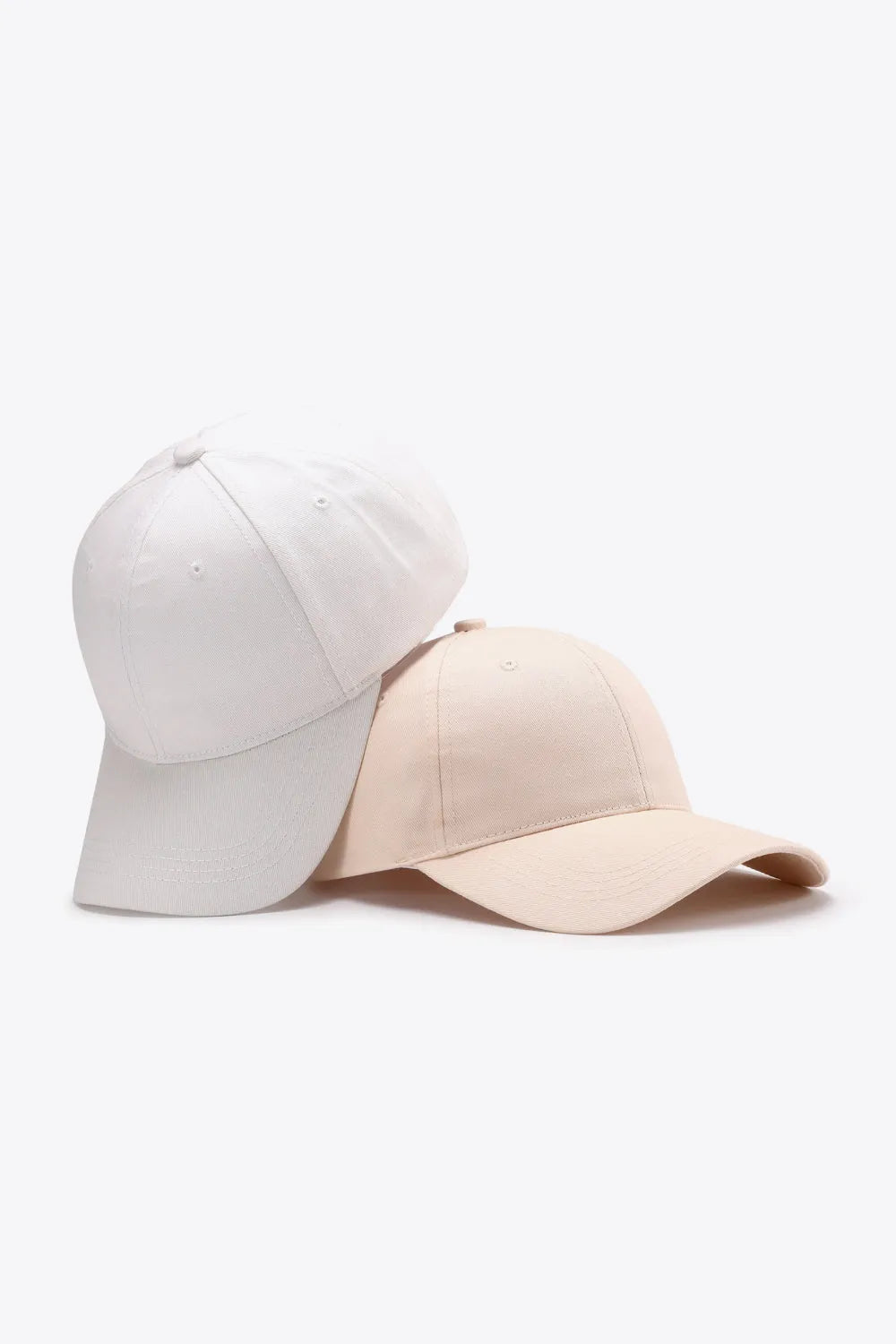 Plain Adjustable Cotton Baseball Cap - Wellen Fashion