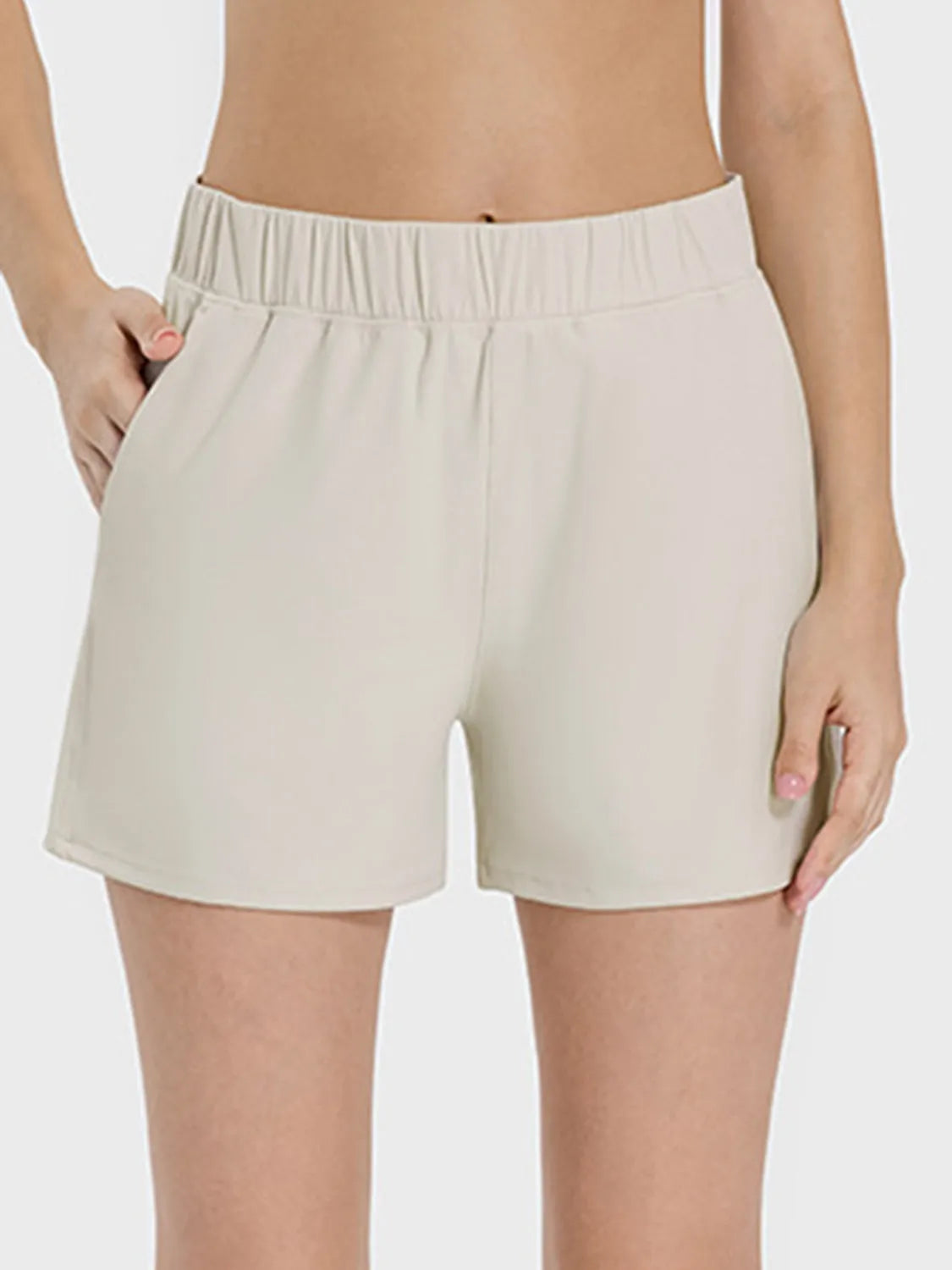 Millennia Elastic Waist Active Shorts - Wellen Fashion