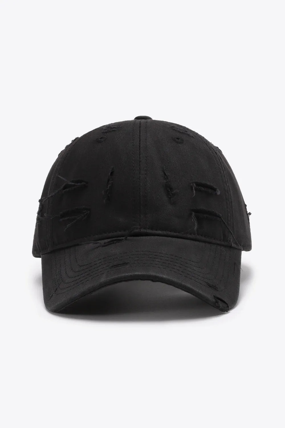 Distressed Adjustable Baseball Cap - Wellen Fashion