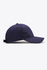 Plain Adjustable Cotton Baseball Cap - Wellen Fashion