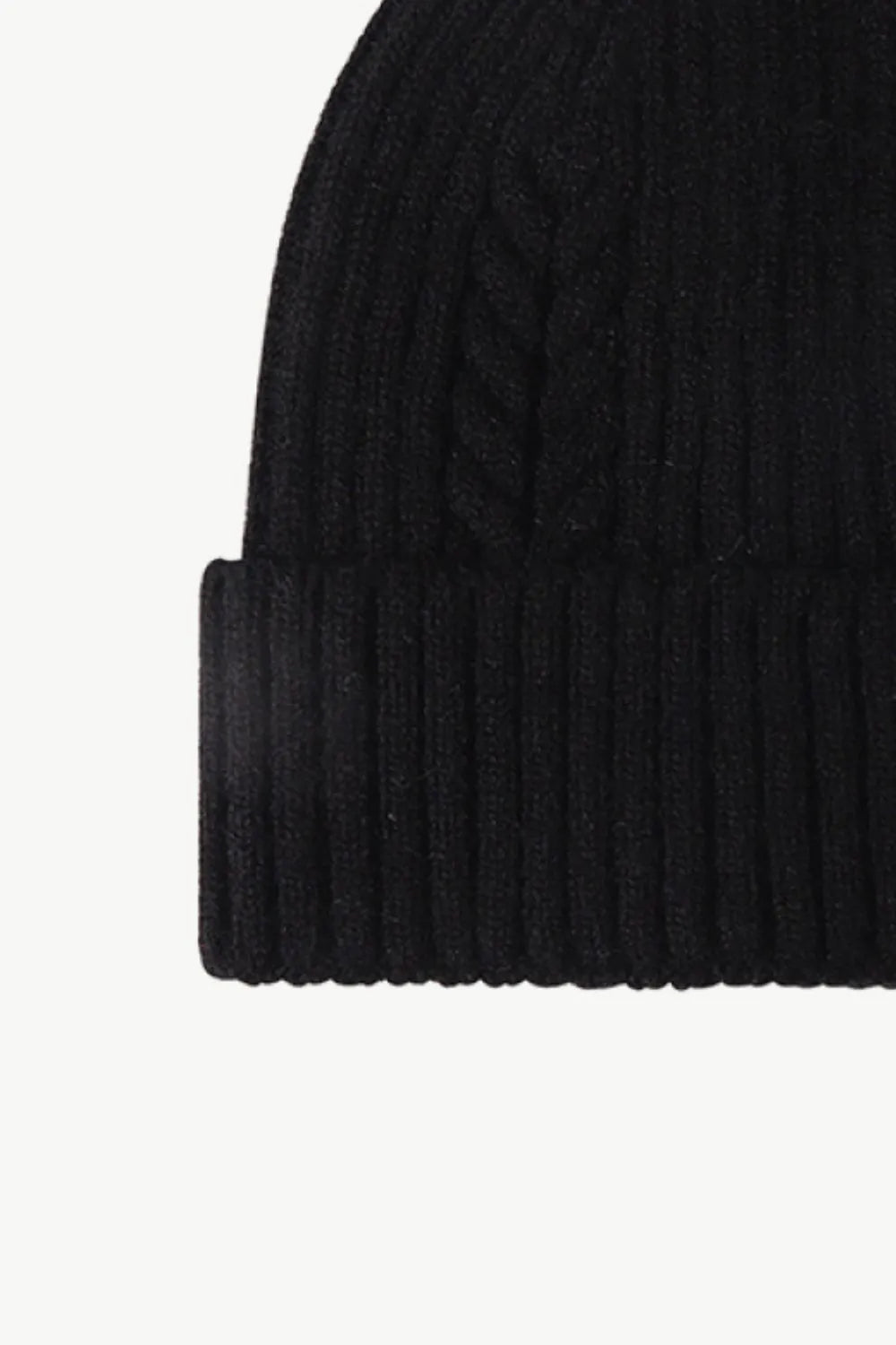 Cable-Knit Cuff Beanie - Wellen Fashion