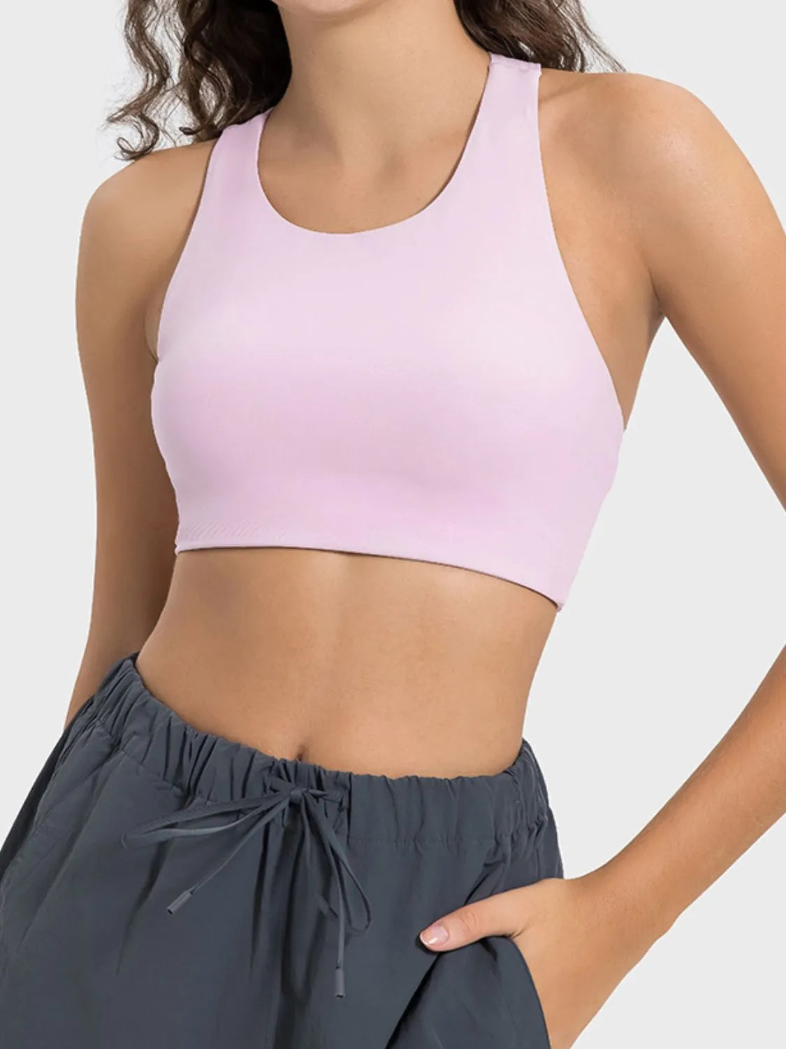 Millennia Cutout Round Neck Active Tank - Wellen Fashion