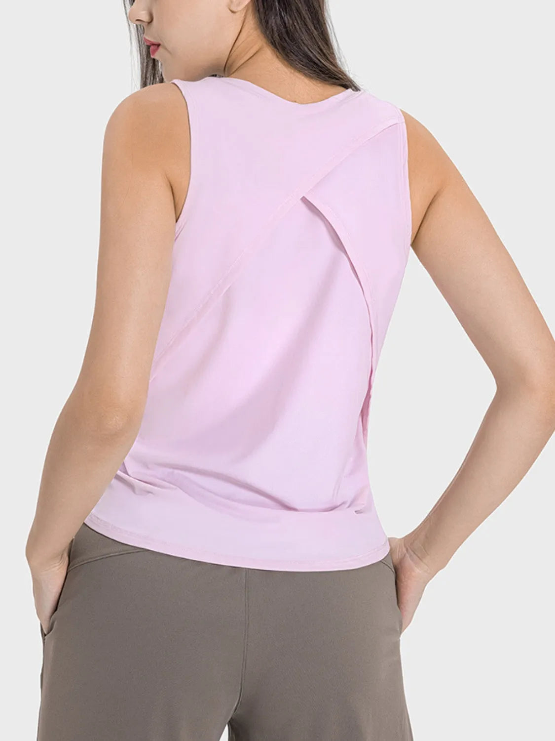 Millennia Round Neck Active Tank - Wellen Fashion