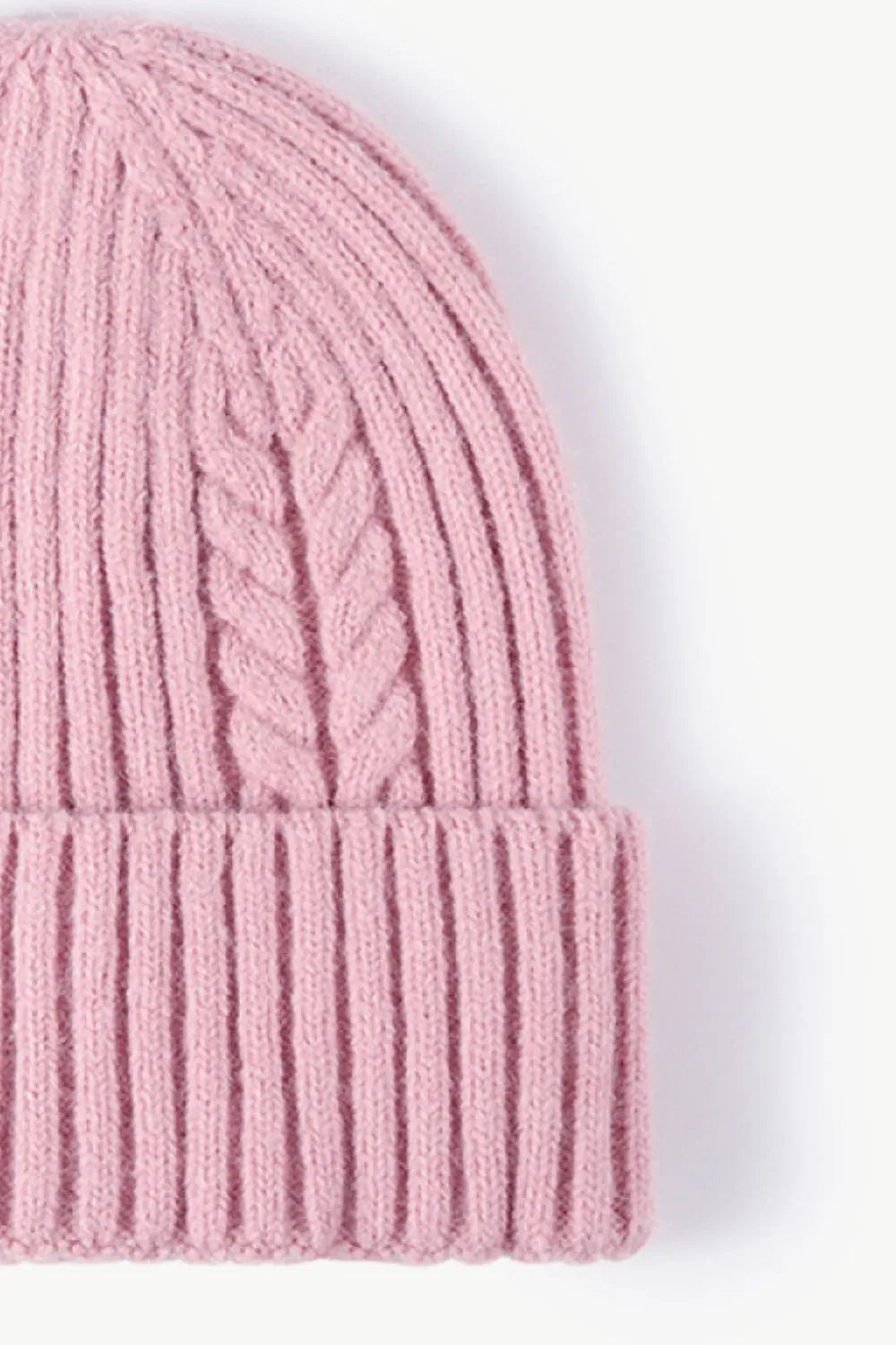 Cable-Knit Cuff Beanie - Wellen Fashion