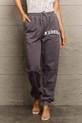 Simply Love Simply Love Full Size Drawstring Angel Graphic Long Sweatpants - Wellen Fashion