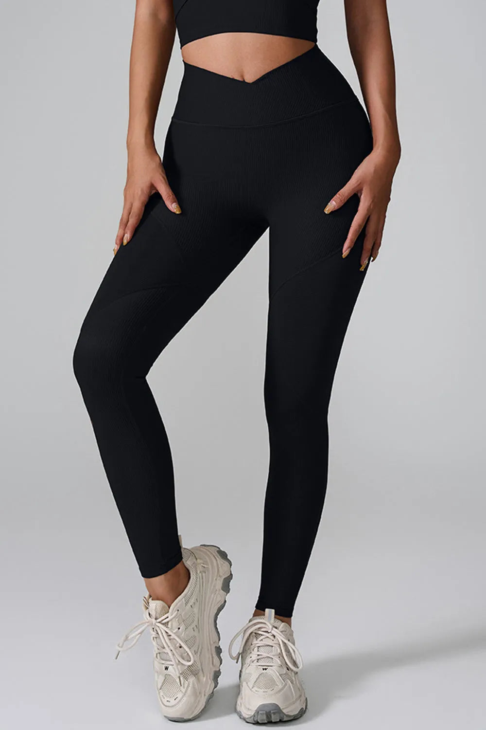 High Waist Active Leggings - Wellen Fashion