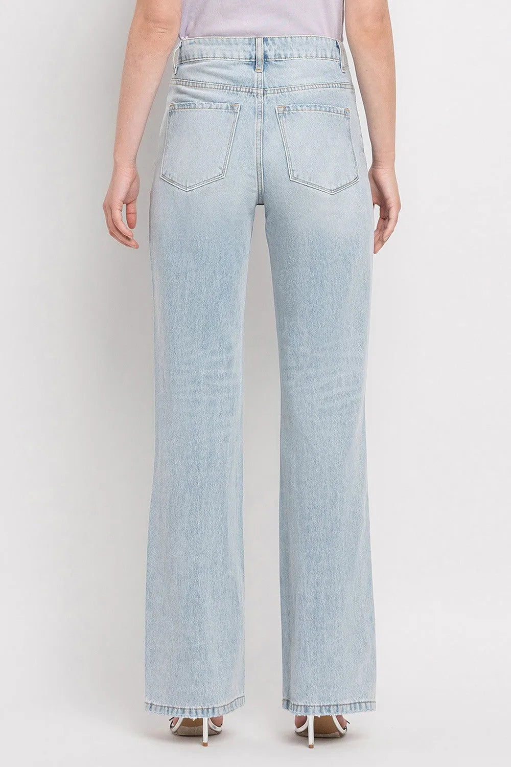 Vervet by Flying Monkey 90'S Vintage Super High Rise Flare Jeans - Wellen Fashion