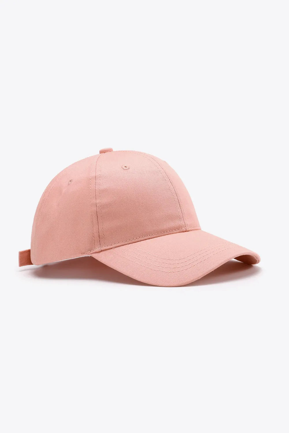 Plain Adjustable Cotton Baseball Cap - Wellen Fashion