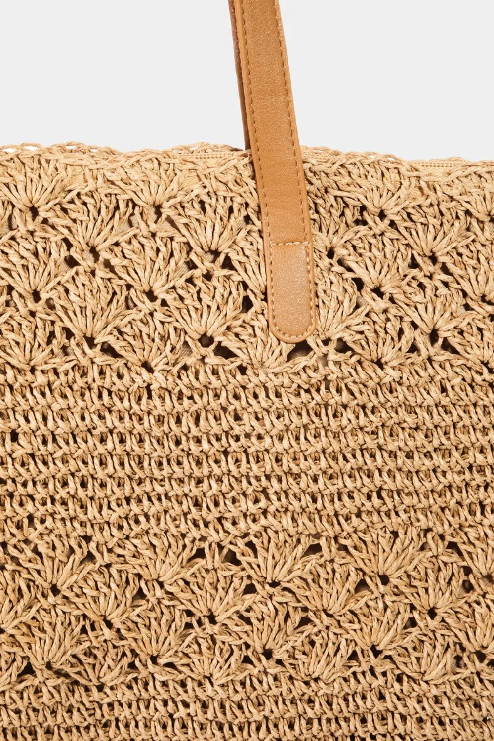 Fame Straw Braided Tote Bag - Wellen Fashion