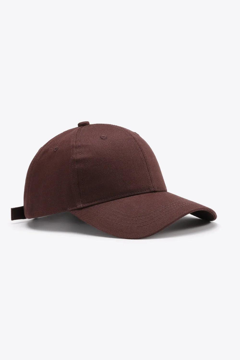 Plain Adjustable Cotton Baseball Cap - Wellen Fashion