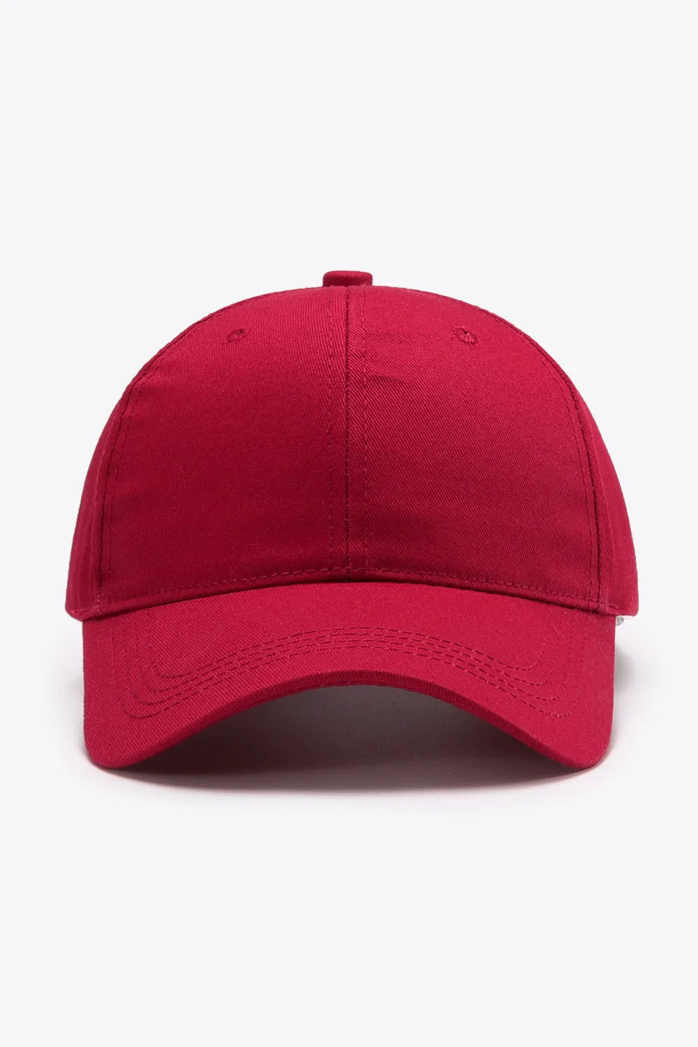 Plain Adjustable Cotton Baseball Cap - Wellen Fashion