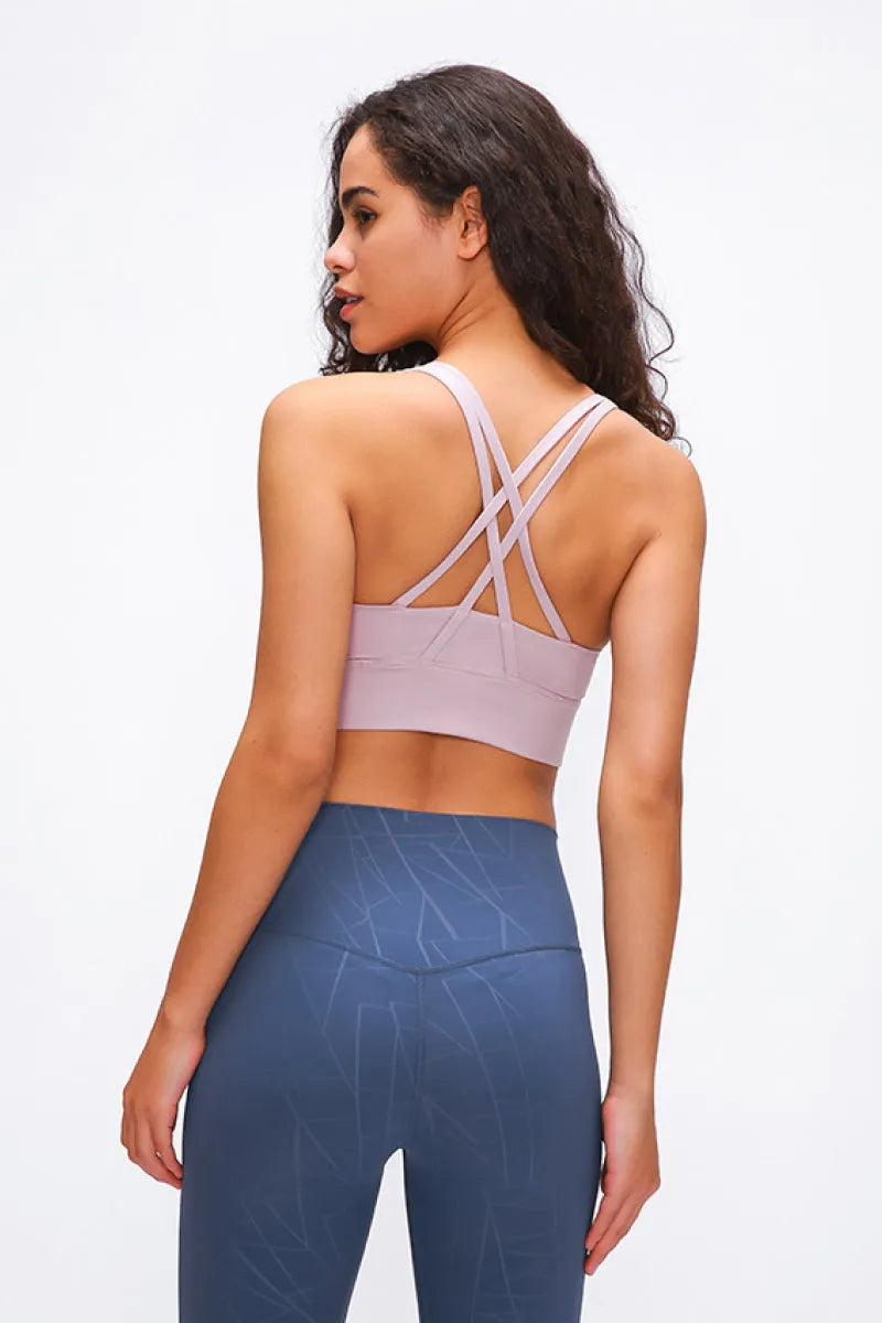 Millennia Double X Sports Bra - Basic Colors - Wellen Fashion